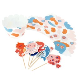 Kit Cupcakes Sirne Corail - Recyclable. n4