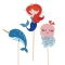 Cake Toppers Sirène Corail - Recyclable images:#0