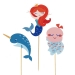 Cake Toppers Sirène Corail - Recyclable. n°1