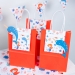 6 Sacs Cadeaux Sirne Corail - Recyclable. n6