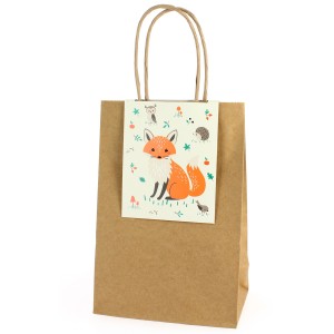 6 Sacs Cadeaux Animaux de la Fort - Recyclable