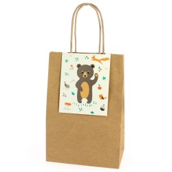 6 Sacs Cadeaux Animaux de la Fort - Recyclable. n2