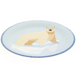 6 Assiettes Animaux Polaires - Recyclable. n°1