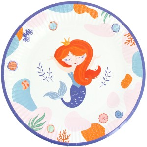 6 Assiettes Sirne Corail - Recyclable