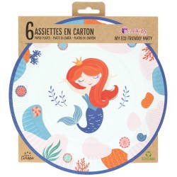 6 Assiettes Sirne Corail - Recyclable. n4