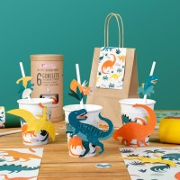 Contient : 1 x 6 Gobelets Dinosaures - Recyclable