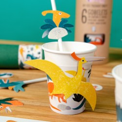 6 Gobelets Dinosaures - Recyclable. n°1