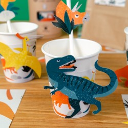6 Gobelets Dinosaures - Recyclable. n°2