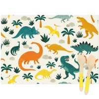 6 Sets de table Dinosaures - Recyclable