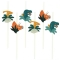 6 Pailles en papier Dinosaures - Recyclable images:#0