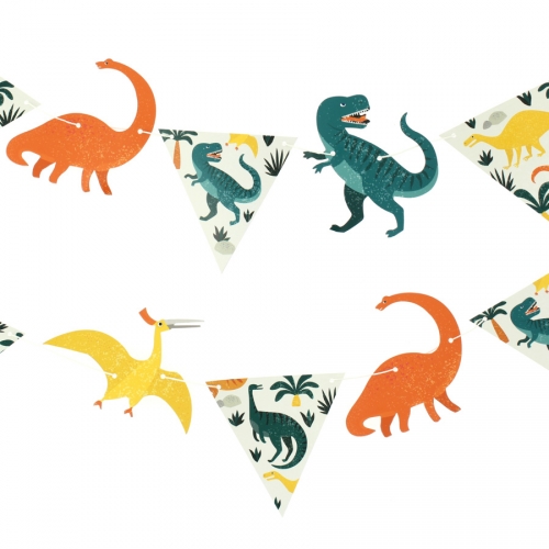 Petite Guirlande Dinosaures - Recyclable 