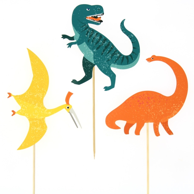 Cake Toppers Dinosaures - Recyclable 