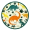 6 Assiettes Dinosaures - Recyclable images:#0