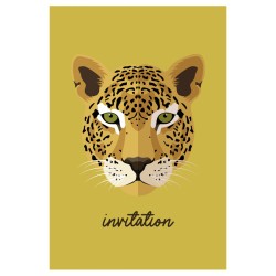 6 Invitations Savane - Recyclable. n1