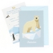 6 Invitations Animaux polaires - Recyclable. n°1