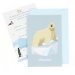 6 Invitations Animaux polaires - Recyclable. n1
