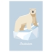 6 Invitations Animaux polaires - Recyclable. n2
