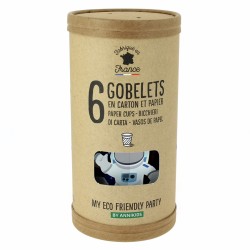 6 Gobelets Espace - Recyclable. n°6