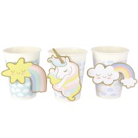 Contient : 1 x 6 Gobelets Licorne - Recyclable