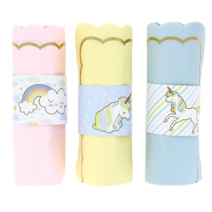 6 Ronds de serviettes Licorne - Recyclable