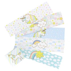 6 Ronds de serviettes Licorne - Recyclable. n2