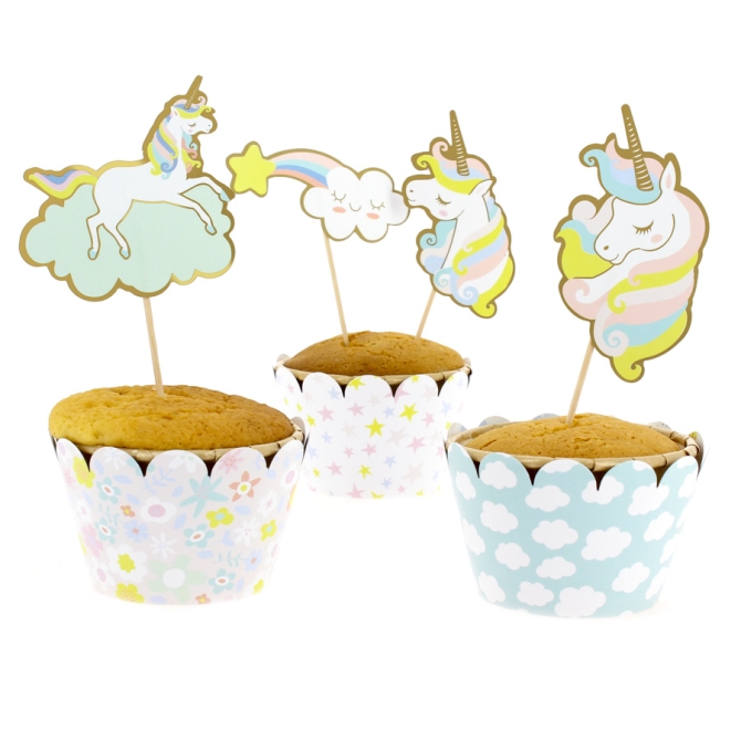 Kit Cupcakes Licorne - Recyclable 