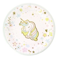 6 Assiettes Licorne - Recyclable