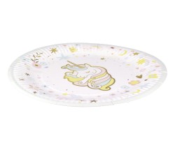 6 Assiettes Licorne - Recyclable. n°3