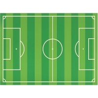 D�cors g�teau Terrain de Foot (29 x 20 cm) - Azyme