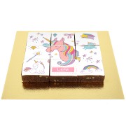 Brownies Puzzle Licorne Rainbow - Personnalisable