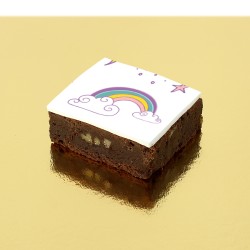 Brownies Puzzle Licorne Rainbow - Personnalisable. n1