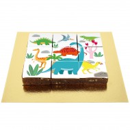 Brownies Puzzle Dino Colors
