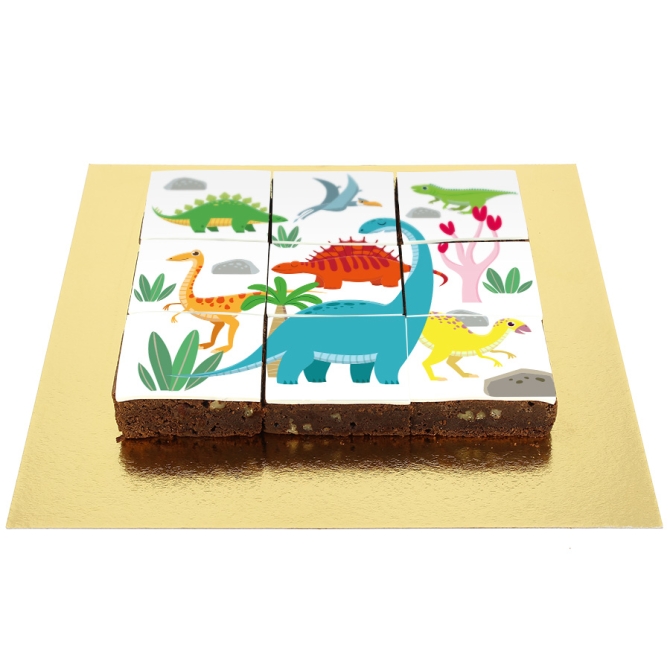 Brownies Puzzle Dino Colors 