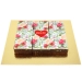 Brownies Fleurs Coeur rouge - Personnalisable. n°1
