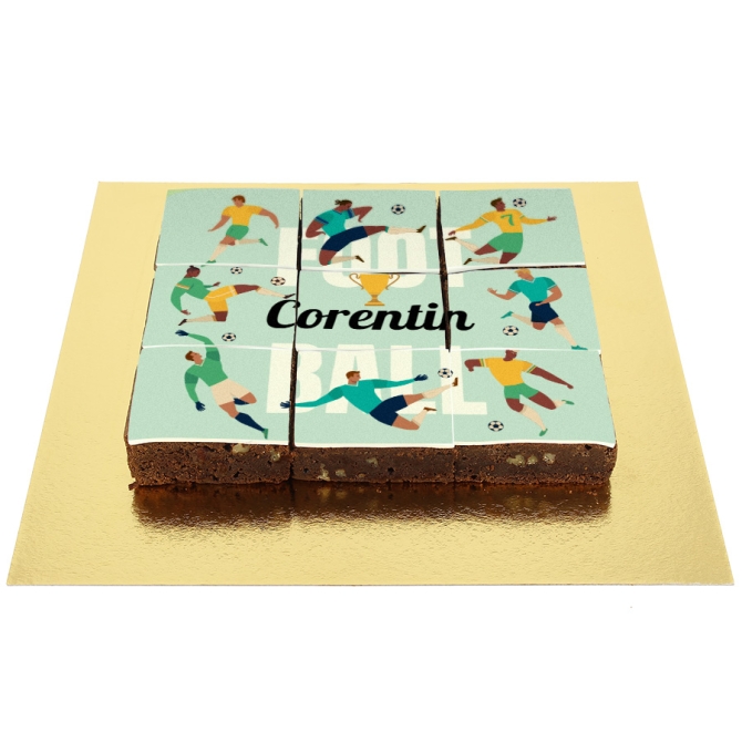 Brownies Joueurs de foot - Personnalisable 