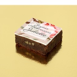 Brownies Pivoines - Personnalisable. n°1