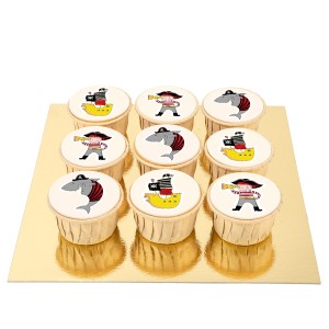 9 Cupcakes Pirate Color