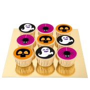 9 Cupcakes Halloween - Vanillé