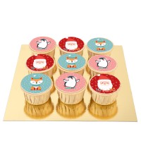 9 Cupcakes Ho Ho Ho - Vanill