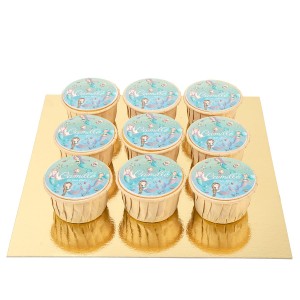 9 Cupcakes Sirnes pastel personnalisables