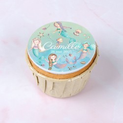 9 Cupcakes Sirnes pastel personnalisables. n3