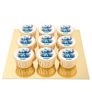 9 Cupcakes Stitch personnalisables