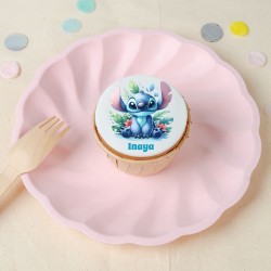 9 Cupcakes Stitch personnalisables. n1