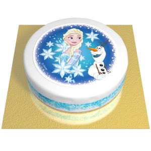 Gteau Elsa et Olaf -  20 cm