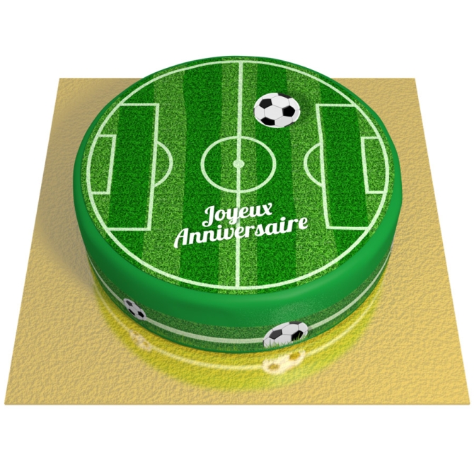 Gâteau Terrain de Football - Ø 20 cm 
