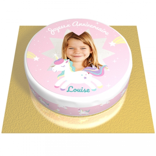 Gateau Licorne Etoile Personnalisable O Cm Pour L Anniversaire De Votre Enfant Annikids