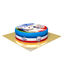 Gteau Allez les Bleus Personnalisable -  20 cm. n1