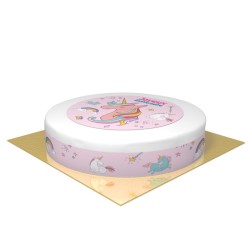 Gteau Licorne Rainbow -  26 cm. n1