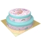 Gâteau Licorne Rainbow bleu - 2 étages images:#1