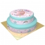 Gteau Licorne Rainbow bleu - 2 tages